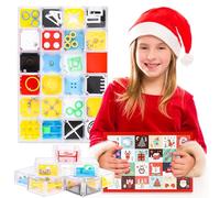 24 pieces Advent Calendar 2024 Puzzle Games,Puzzle Game Kids Advent Calendar,Christmas Countdown Advent Calendar Mini Puzzle Game Advent Calendar for Kids