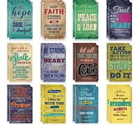 24 Pieces Bible Verse Notebook Religious Motivational Notepads Colorful Rustic Small Pocket Journal Inspirational Notepads Christian Notebooks for Office School Home Travel Supplies, 3.2 x 5 Inches