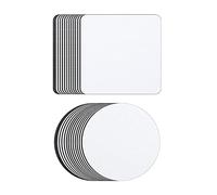24 Pieces Blank Coasters Sublimation Cup Holder Square Circle DIY Craft