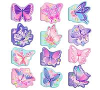24 Pieces Butterfly Themed Mini Notebooks Bulk 12 Distinct Cute Butterfly Designs Blank Inner Pages Small Pocket Notepads for Birthday Party Favors Back to School Gifts Classroom Prizes Themed