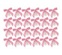 24 Pieces Christmas Velvets Bows Butterfly Knot Hanging Pendant Velvets Bowknot For Festival Home And Event Decoration Holiday Decoration Set