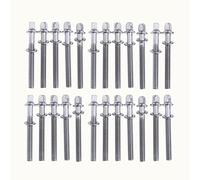 24 Pieces Drum Screws Drum Tension Rods Screw Rod Replacement Accessory 1.97 Inch for Drum Kit Maintenance