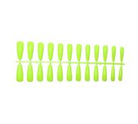24 Pieces Extra Long Fake Nails,19fluorescent yellow Artificial | Abs Material material,will not fade,Durable,How to use,Simple operation,Various occasions,Pattern,19fluorescent