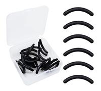 24 Pieces Eyelash Curler Refills, 3.2 cm Soft Silicon Lash Curler Replacement for Universal with Storage Case