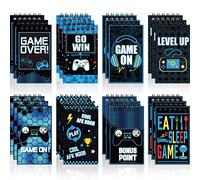 24 Pieces Gaming Mini Notepads, Video Game Birthday Party Supplies Gaming Party Notebooks Gamer Party Favors Teacher Classroom Supplies Mini Notepads Pack for Boys Girls Video Game Birthday Party