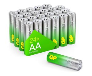 24 Pieces GP Super Alkaline Batteries AA Mignon LR06 LR6 1.5V Battery MN1500