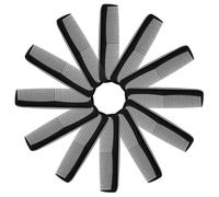 24 Pieces Mini Hair Combs, Small Black Plastic Professional Barber Stylist Tools, Portable Travel Pocket Purse Beard Comb for Men and Women, Wide Tooth and Fine Dressing Pack