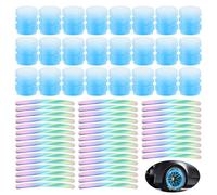 24 Pieces Of Car Dust Caps, 40 Pieces Of Luminous Stickers, Luminous Tire Valve Caps, Tire Valve Caps, Luminous Valve Caps