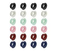24 Pieces of Silent Earplugs, Silicone Ring Silent Earplug Set, Plug-in Earplugs, Noise Reduction Earplugs, Suitable for Quiet Work and Study Earplugs (6 Colors)