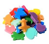 24 Pieces Painting Sponge Shapes Painting Stamps Crafting Painting Sponge Kids Sponge, Assorted Color