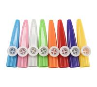 24 Pieces Plastic Kazoos 8 Colorful Musical Instrument, Good For Guitar, Ukulele, Violin, Piano Keyboard, Great Gift For Music Lovers (24 Pieces)
