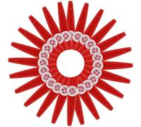 24 Pieces Plastic Kazoos, Kazoo Musical, Good Companion for Guitar Violin Piano Keyboard Ukulele, Gift for Christmas Gifts Party Favors. (Red)