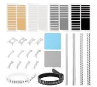 24 pieces ring size adjuster, ring invisible adjuster, ring size measuring device, loose ring adjuster set, for loose rings, wedding rings, etc