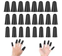 24 Pieces Rubber Finger Thimbles 3 Different Sizes Rubber Thimbles Finger Pads Grips Thimblette Rubber-Finger Pads for Paperwork Cutting Embroidery Money Counting Crafts