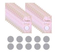 24 Pieces Scratch Card Reveal, Surprise Scratch Off Card, DIY Greeting Cards Lucky Draw Scratch Cards, Surprise Reveal Game Scratch Off Tickets for Birthday, Small Business, Holiday, Party (Pink)