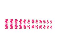24 Pieces Short Square with Flower Patterns Glossy Finish Acrylic False for Easy Application Acrylic Artificial