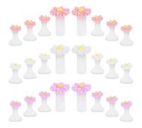 24 Pieces Silicone Toe Separators Daisy Flower Toe Spacers, Toe Spacers Pedicures Silicone for Women Men Pedicure Nail Polish Gel Foot Spacers Pedicures Nail Art Tools (Pink, Purple, White)