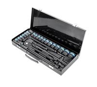 24 Pieces Socket Wrench Set 8-32 mm Ratchet Socket Set Universal 1/2 inch Tool Sets with Storage Case for Car Bicycle Repair Household