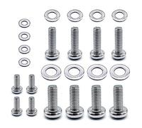 24 Pieces Tv Screws Set, Stainless Steel Tv Mounting Screw, M4 M6 M8 Tv Mount With Washers For Tv Monitor Mounts Bracket Fixing
