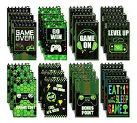 24 Pieces Video Game Party Favors Gaming Mini Notepads Notebooks Gamer Video Gamer Favors Gaming Notepad Teacher Classroom Supplies Bulk Mini Notepads Pack for Boys Girls Video Game Birthday Party
