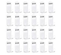24 Pieces Vinyl Record Wall Mount Holder No Drill, Clear Acrylic Single Record Wall Display Shelf No Screw, Self Adhesive Album Vinyl Hangers for Wall Displaying LP Covers Home Decoration (24Pcs)
