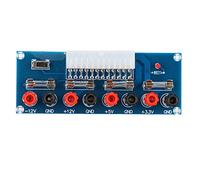 24 Pin ATX Port Power Indicator Adapter Plate with Four Channel Voltages and Replaceable 5A Fuses for Embedded Systems Computing Projects ABS Material