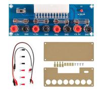 24 Pin ATX Power Supply Breakout with ABS Protective Shell Adapter Module Desktop Computer Testing PC Power Supply ATX Transfer Electrical Board 12V 5V 3.3V