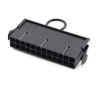 24 Pin Power Switch Power On/Off Switch Bridge Adapter for Head Black 4.5x2.2cm / 1.77x0.87in for Open Mining Case