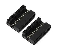 24 Pin Right Angle Adapter, 90 Degree Adapter, ATX 24 Pin Right Angle Connector for Motherboard, Female to Male Extension, Solid Pins, Dedicated for 24 Pin Ports