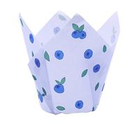24 PME Tulip-Shaped Muffin Cases, Blueberry, Purple