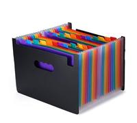24 Pockets A-Z Expanding File Folder - A5 Receipt Document Storage Organizer, Large Capacity Accordion Filing Wallet for Bill, Invoice, Card, Exam Paper (A5)
