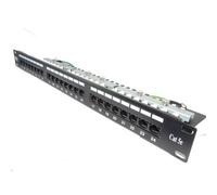 24 Port Networking Patch Panel Cat 5e Vertical punchdown & Management