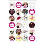 24 Precut Ladies Day Horse Racing Ascot National Edible Wafer Paper Cake Toppers