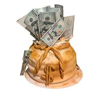 24 Precut Riches Money Dollar Edible Money Image Wafer Paper for Cake Decorating Cupcake Decorations. Wealthy Birthday Party Cupcake Decorations Bank Holiday Finance Gold Theme Party Decors Supplies