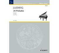 24 Preludes piano Ludwig Schott Music Saddle-wire stitching
