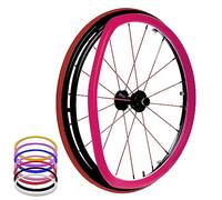 24" Push Wheel Wheel Chair Cover, Rear Wheel Sports Wheel Chair Cover, 4.6MM Thick Wheel Chair Cover, Non-Slip/Wear-Resistant, Improves Grip, Pair Pink