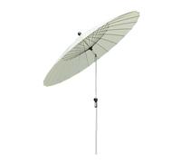 24-Rib Deck Umbrellas Outside, Deck Umbrella, Adjustable Angle, Sturdy Aluminum Alloy, Suitable for Gardens, Pools, Beaches, Balconies(White)