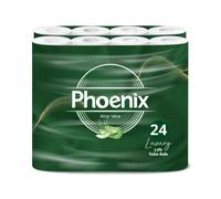 24 Rolls Aloe Vera 3 Ply Phoenix Quilted Toilet Tissue