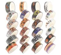24 Rolls Halloween Washi Tape Rolls for Notebook Cards 2m Per Roll