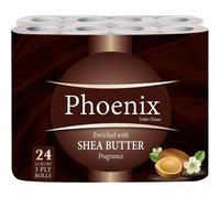 24 Rolls Shea Butter 3 Ply Quilted Toilet Paper