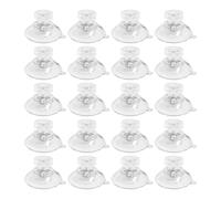 24 Screw Suction Cups with Nuts, Transparent and Powerful Suction Cups, No Drilling Required, Car Decoration Buckles, Family Hanging Decoration, Suitable for Glass, Ceramic Tiles, Refrigerators.