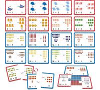 24 Set Addition & Subtraction Puzzles, Self-Correcting Matching Adding And Subtracting Puzzles, Educational Math Games Calculation Activities, Math Learning Toys For Preschool Kids