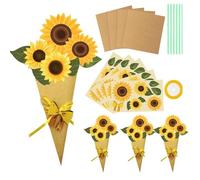 24 Set Bouquet Craft Flowers Kit, Diy Flower Paper 2025 New Mothers Day Crafts Card Making Kits For Children, Paper Flowers Make Your Own Flower Bouquet, Festival Birthday Party Favours (24pcs-B)