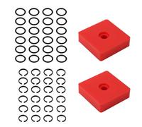 24 Sets 3/8" Impact Retaining Ring Clip Impact Friction Rings with O-Ring, Includes 2 Retainer Ring Anvil Install Tool Compatible with MIL Electric & Pneumatic Wrench