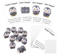 24 Sets Employee Appreciation Gifts Bulk Pocket Penguin Hug Mini Cute Penguin Pocket Hug Cards Organza Bags Thank You Gift Leaving Gifts for Colleagues Nurse Teacher Coworker Volunteer Friend