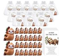 24 Sets Employee Appreciation Gifts Mini Resin Sloth Inspirational Gifts with Positive Cards Emotional Support Animals Gift for Coworker Teacher Nurse Team Volunteer