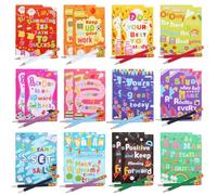 24 Sets End of Year Gifts for Students,End of Term Gifts with Mini Notebooks Rainbow Pencils for Student Recognition Supplies (24Pcs-B)
