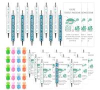 24 Sets Inspirational Gift You're Turtley Awesome Gift Include Turtle Ballpoint Pens Resin Turtles Emotional Support Cards Thank You Gifts for Employee Appreciation Coworkers Staff Pocket Favors