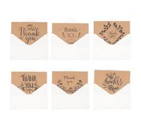 24 Sets Kraft Paper Thank You Cards with Envelopes, for Writing