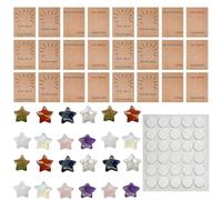 24 Sets Pocket Hug Token Gift Bulk Hug with Heart Shaped Natural Stones Organza Bags,Keepsake Exchange Relationship Cards for Colleagues Family Distance Social Celebration of Life